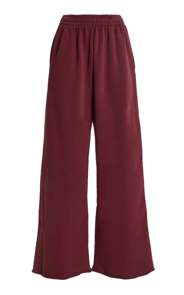 Cotton Wide Sweatpants