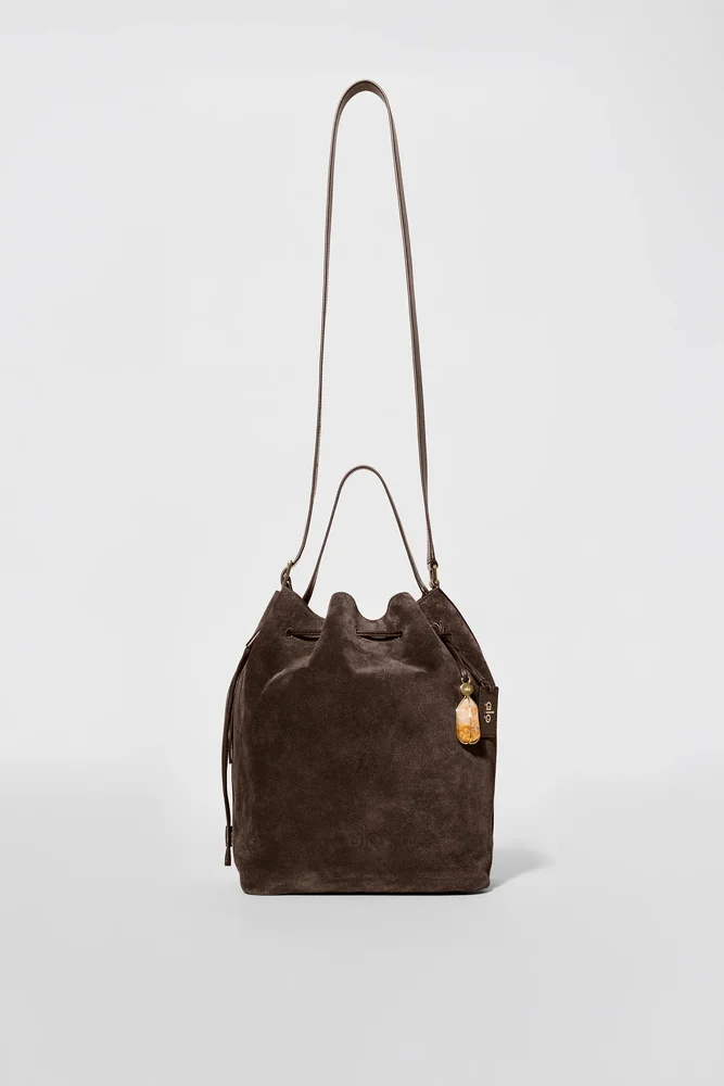 Balance Bucket - Espresso Suede