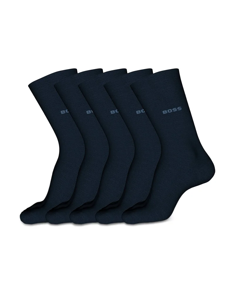 .Combed Cotton Blend Socks, Pack of 5