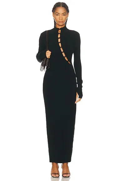 Chiara Beaded Long Sleeve Dress