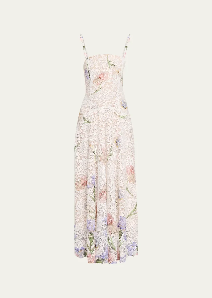 Dégradé Iris Guipure Sleeveless Dress