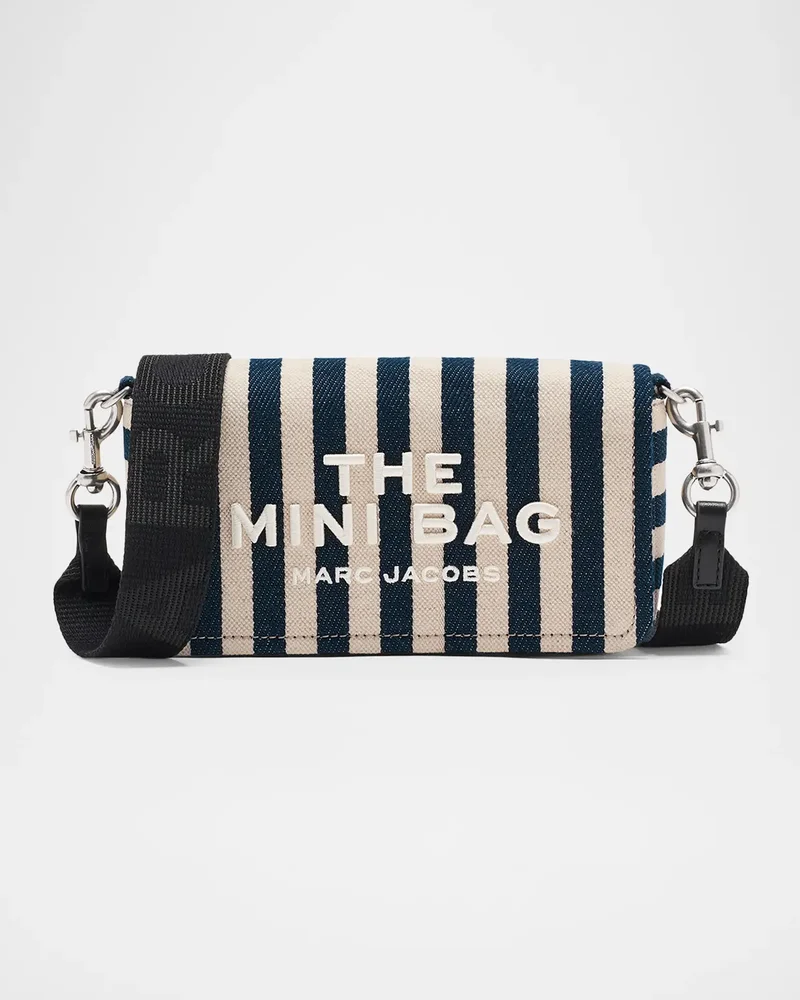 The Mini Striped Canvas Crossbody Bag