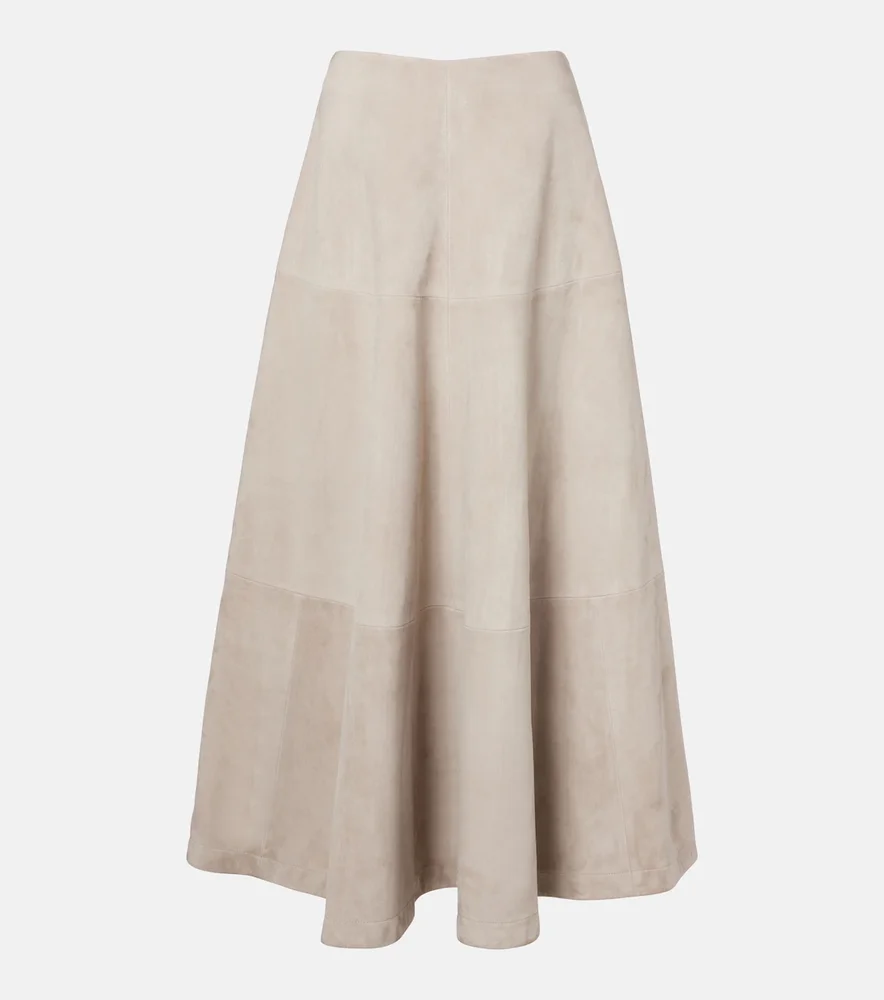 Varda Suede Maxi Skirt