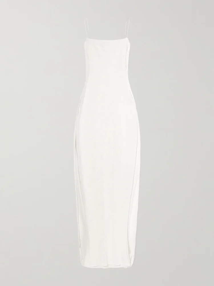 The Plumetis knitted maxi dress