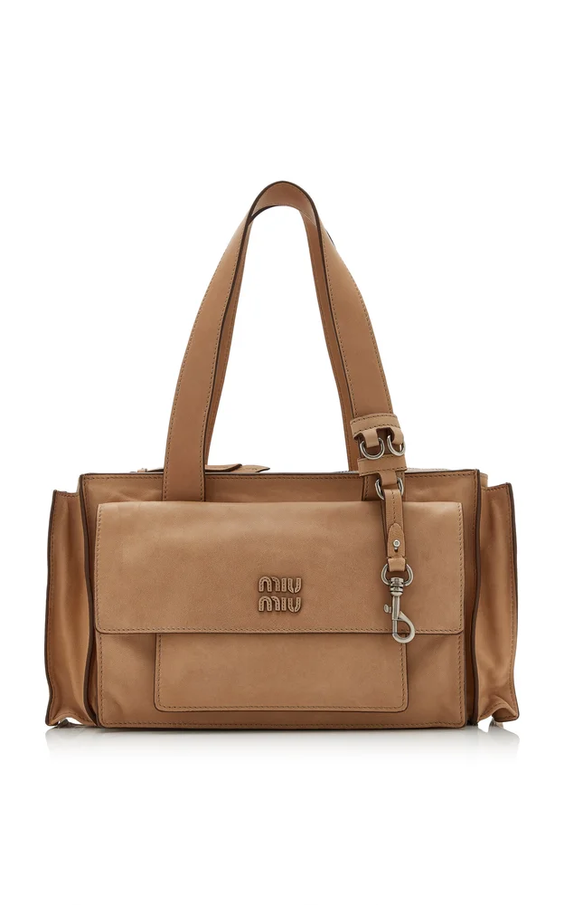 Pocket Leather Shoulder Bag