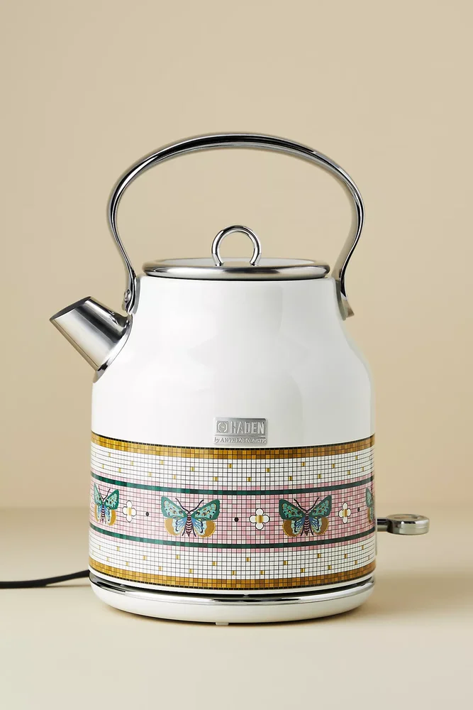 Bistro Tile 24k Gold Accent 1.7 Liter Electric Kettle