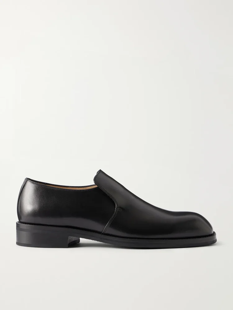 Leather loafers