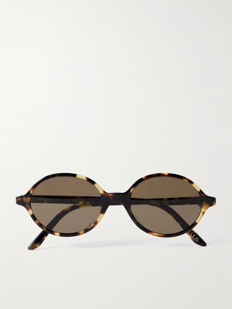 + KHAITE 1989C round-frame tortoiseshell acetate sunglasses