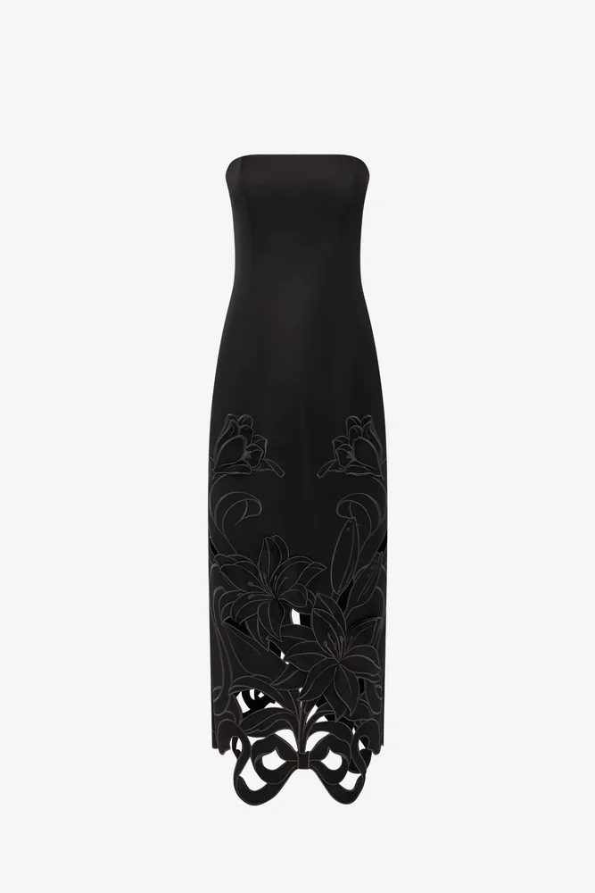 Rayna Applique Bustier Maxi Dress