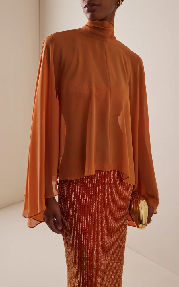 Exclusive La Isla Palma Chiffon Cape and Top