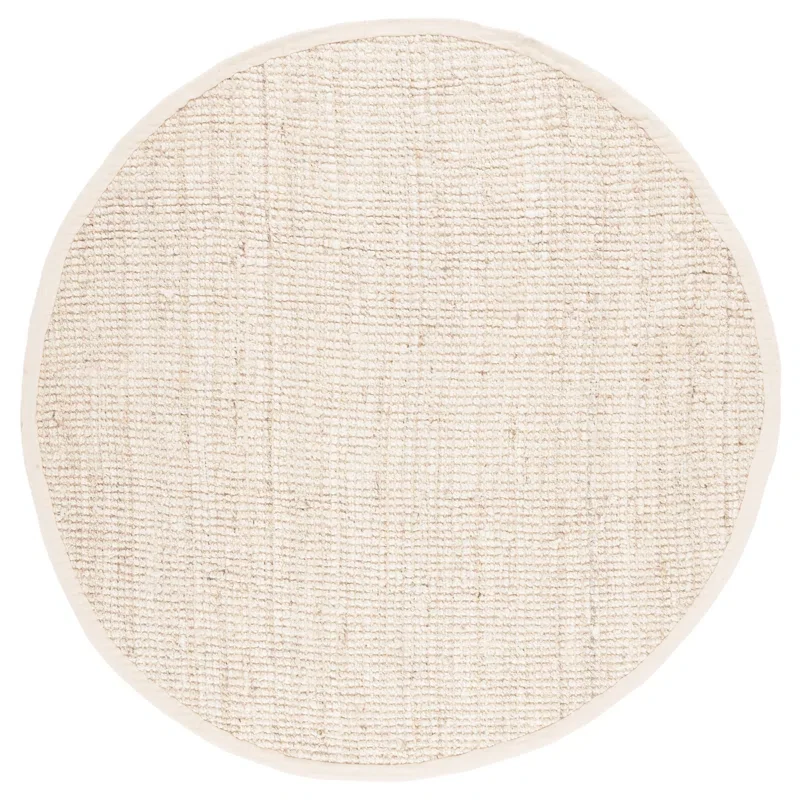 Debroh Natural Fiber Hand Woven Jute Solid Color Rug