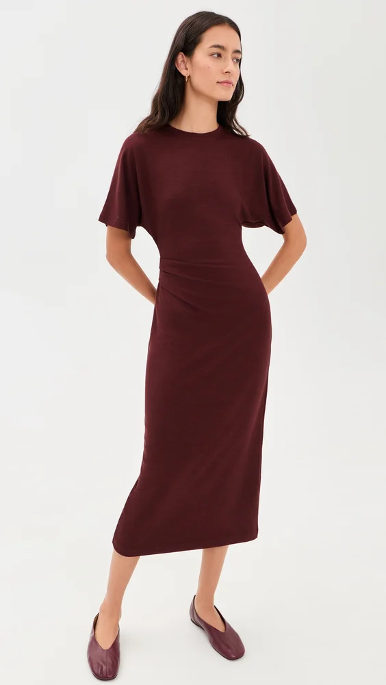 Ruched Side Knit Dress