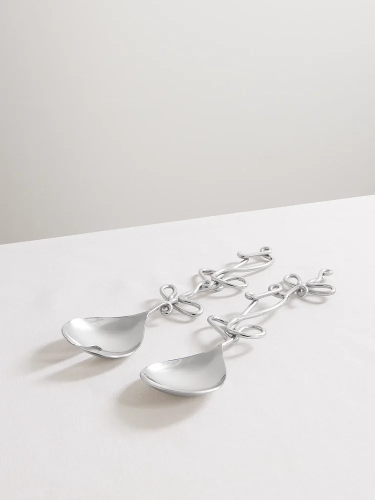 Stainless steel salad servers