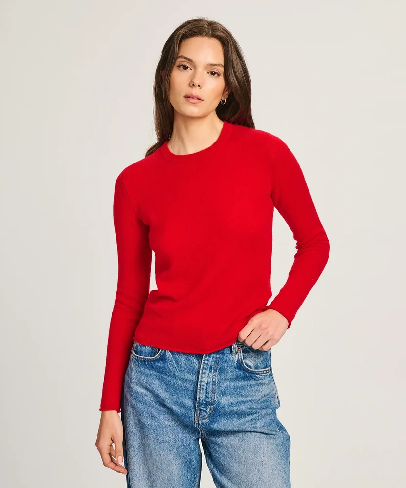 Featherweight Cashmere Slim Crewneck Sweater