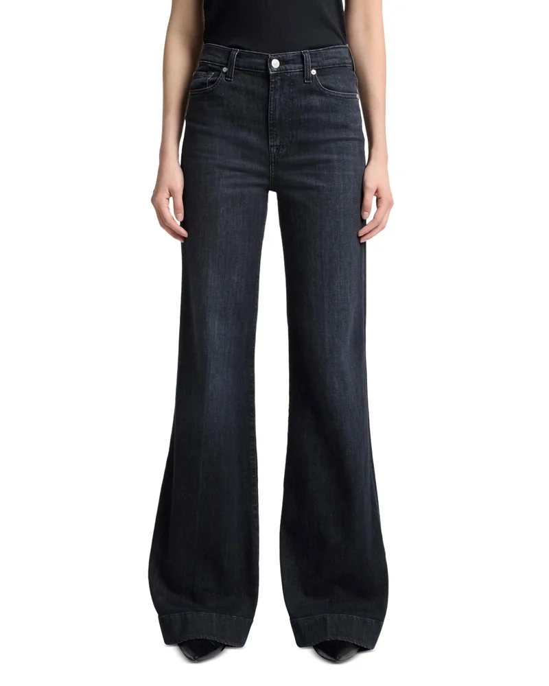 Modern Dojo Flare Leg Jeans in Black