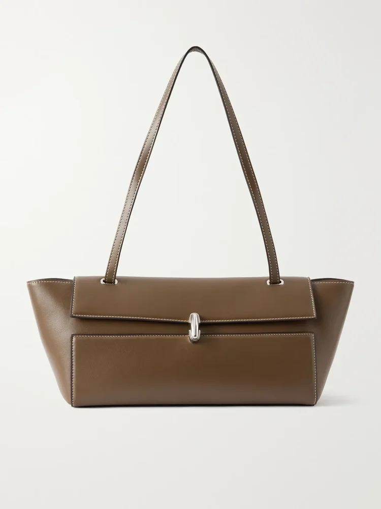 Symmetry Trapeze leather shoulder bag