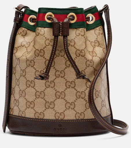 Web Stripe Mini GG canvas bucket bag