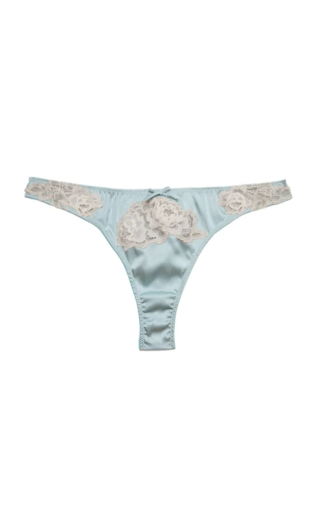 Juliet Stretch-Silk Lace Thong