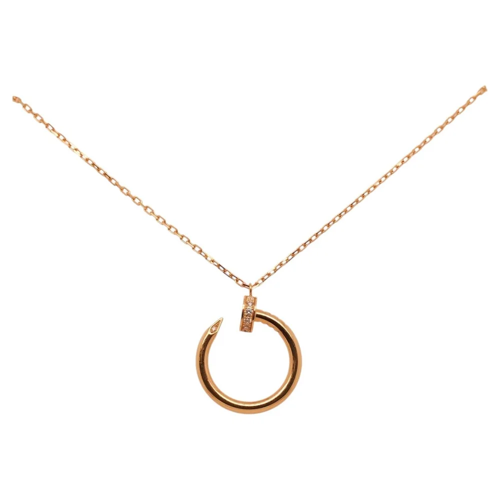 Pre-Owned Juste un Clou Pendant with Diamonds, 18K Yellow Gold