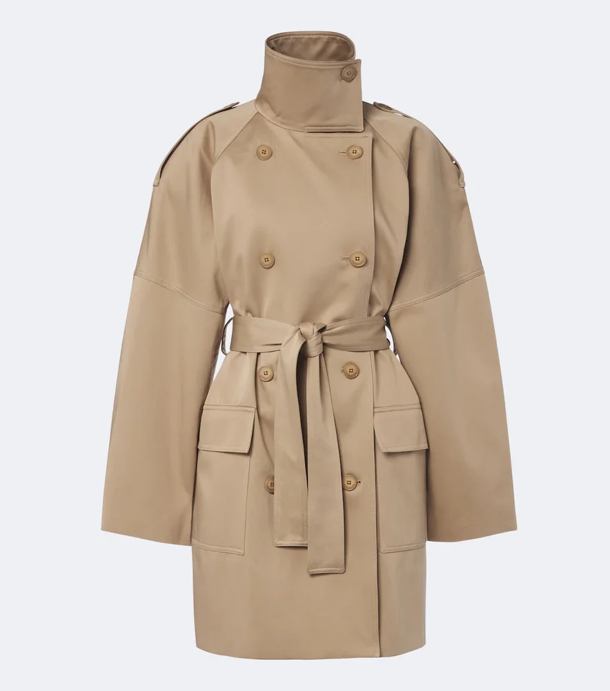 Tess cotton gaberdine trench coat