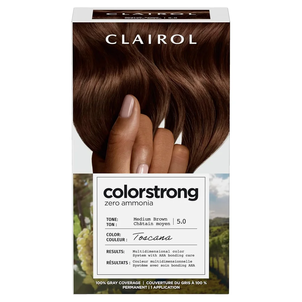 ColorStrong Ammonia-Free Permanent Hair Color, 5.0 Medium Brown