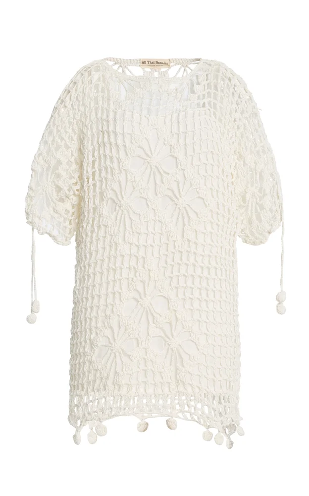 Marloe Cotton Crochet Dress