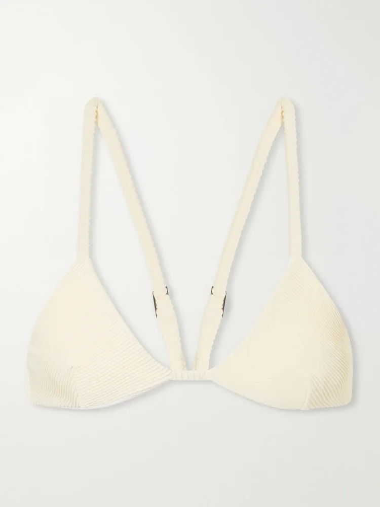 Cora ribbed bikini top