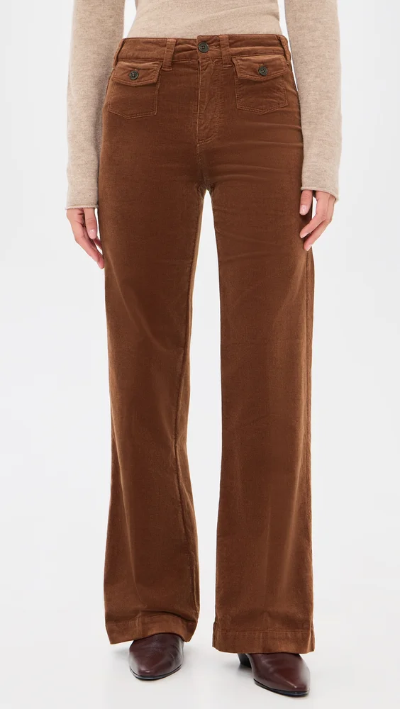 Mini Patch Pockets Leenah Corduroy Pants 32"