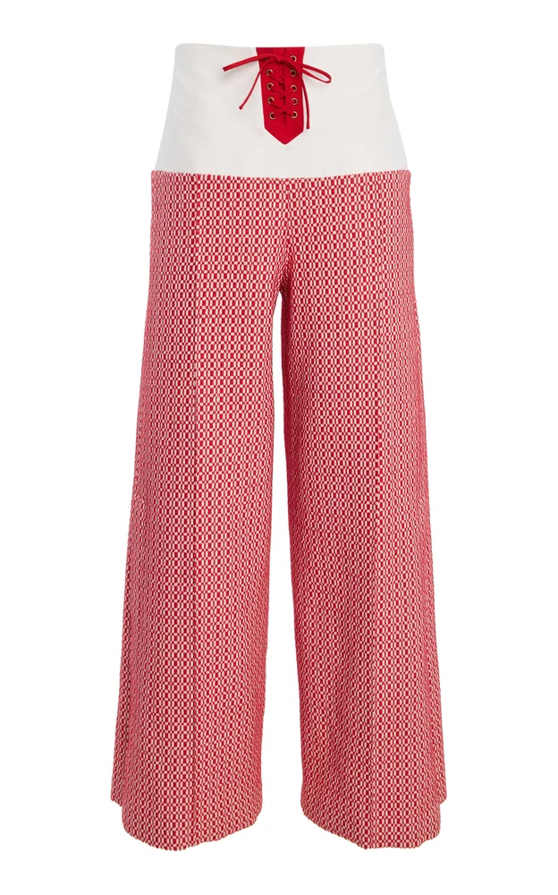 Front & Center Jacquard Pants
