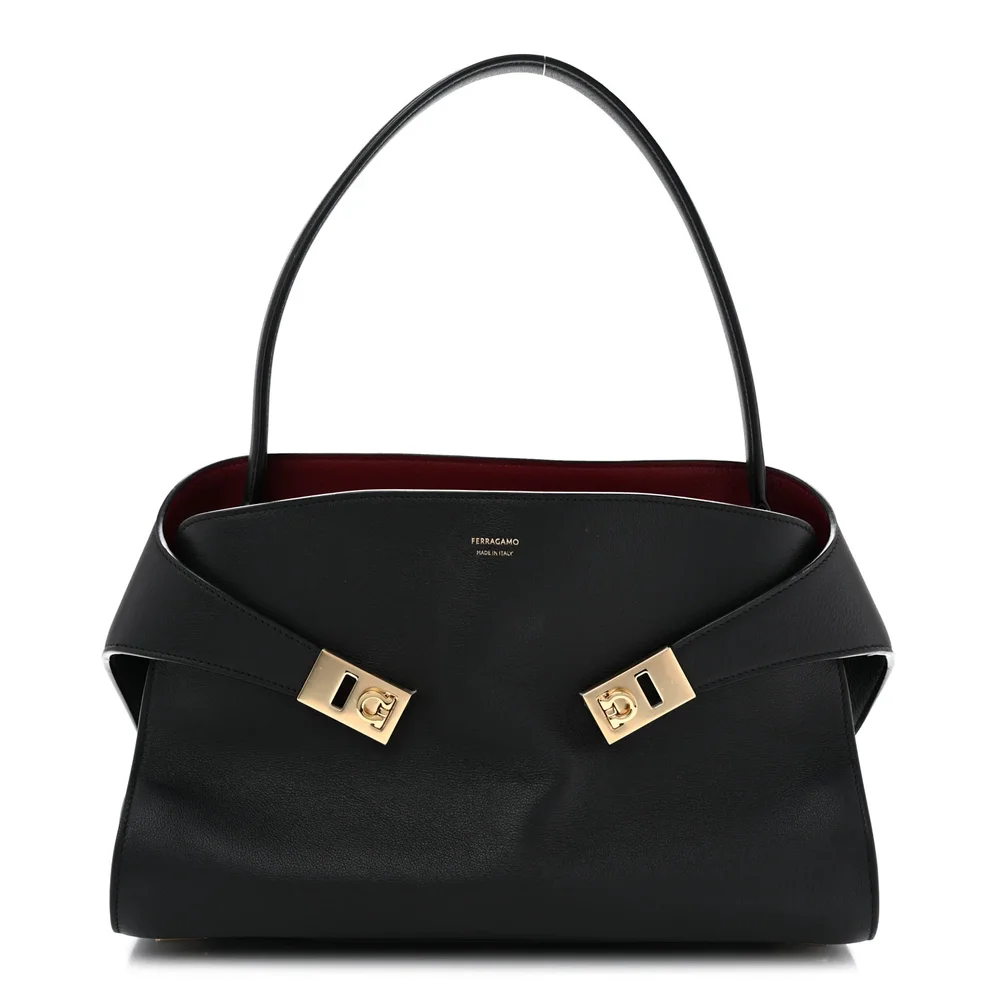 Pre-Owned Small Hug Bag Calfskin