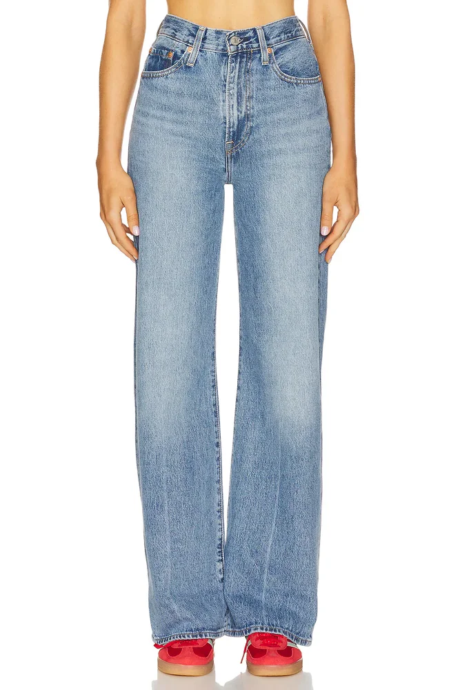 Black High Rise Soho Wide Leg Jeans