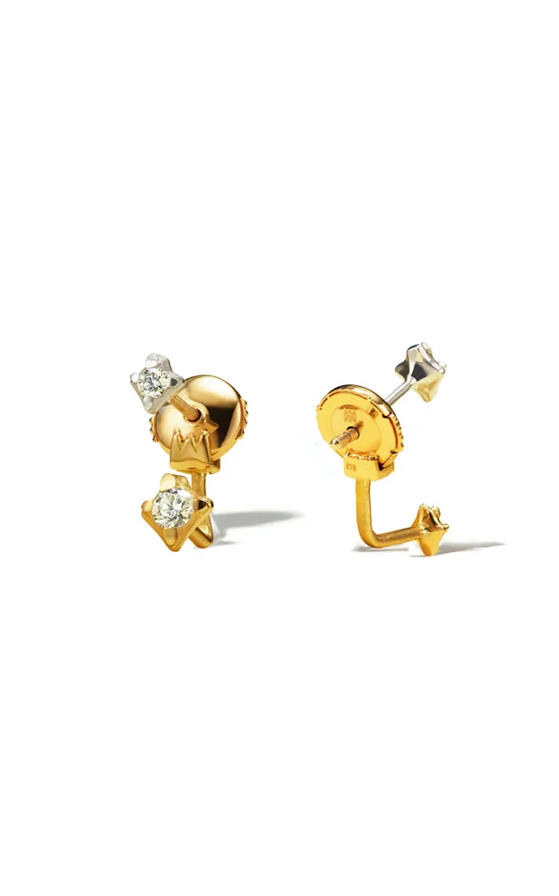 Hanabi Double Studs Ear Jacket