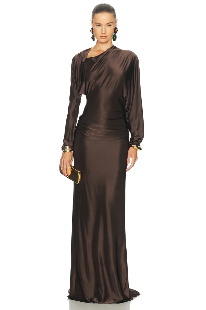 Draped Jersey Caryatid Dress
