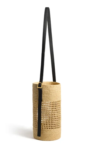 Billie Small Raffia Bucket Bag