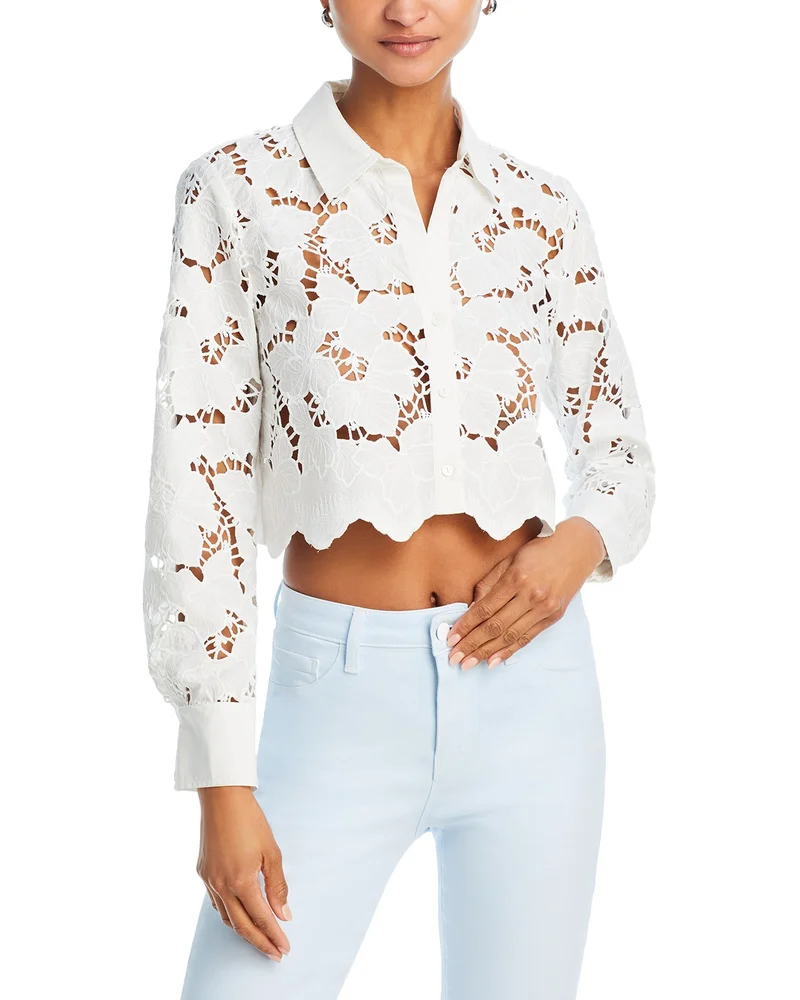 Seychelle Lace Button Front Shirt