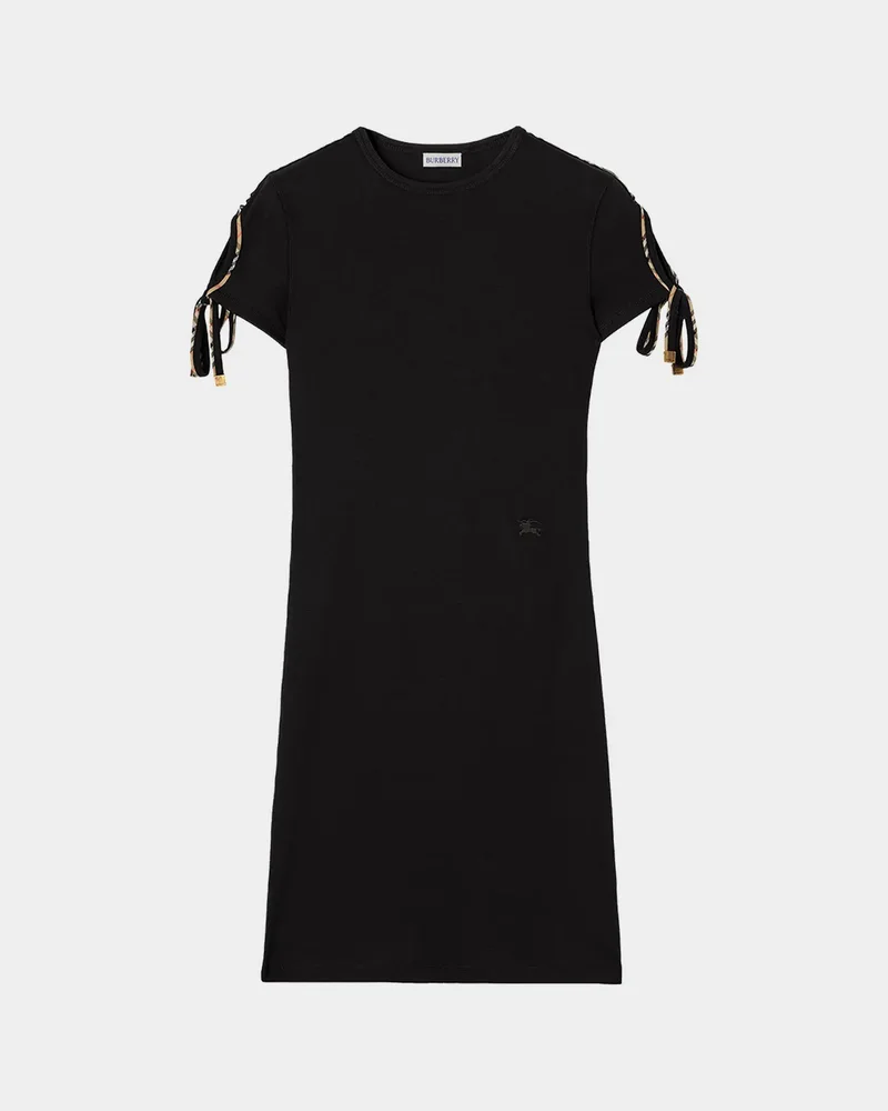 Tatiana Check Tie Short-Sleeve Mini Dress