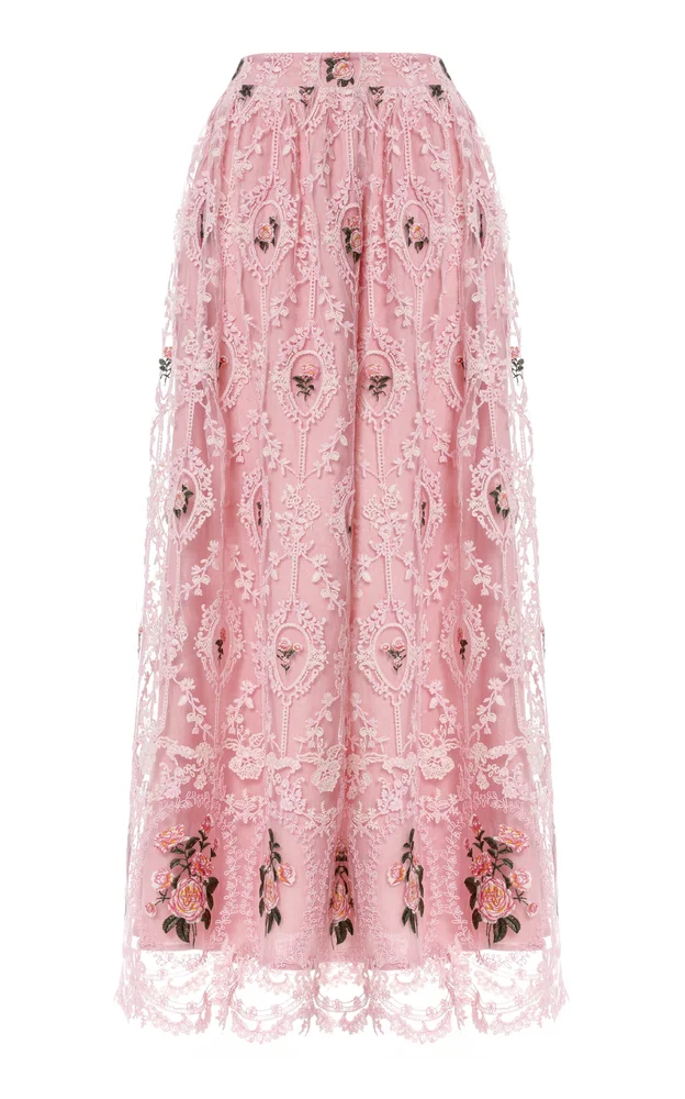 Tangelo Nostalgia Lace Maxi Skirt