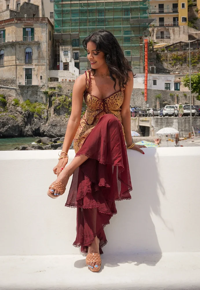 Sita Ruffle Maxi Skirt