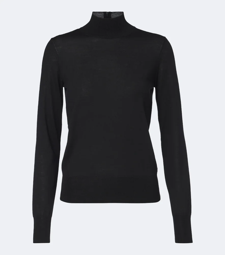 Wool and silk-blend sweater