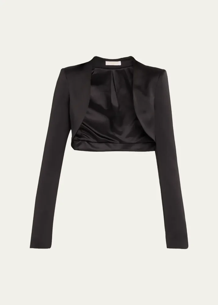Gia Long-Sleeve Capelet