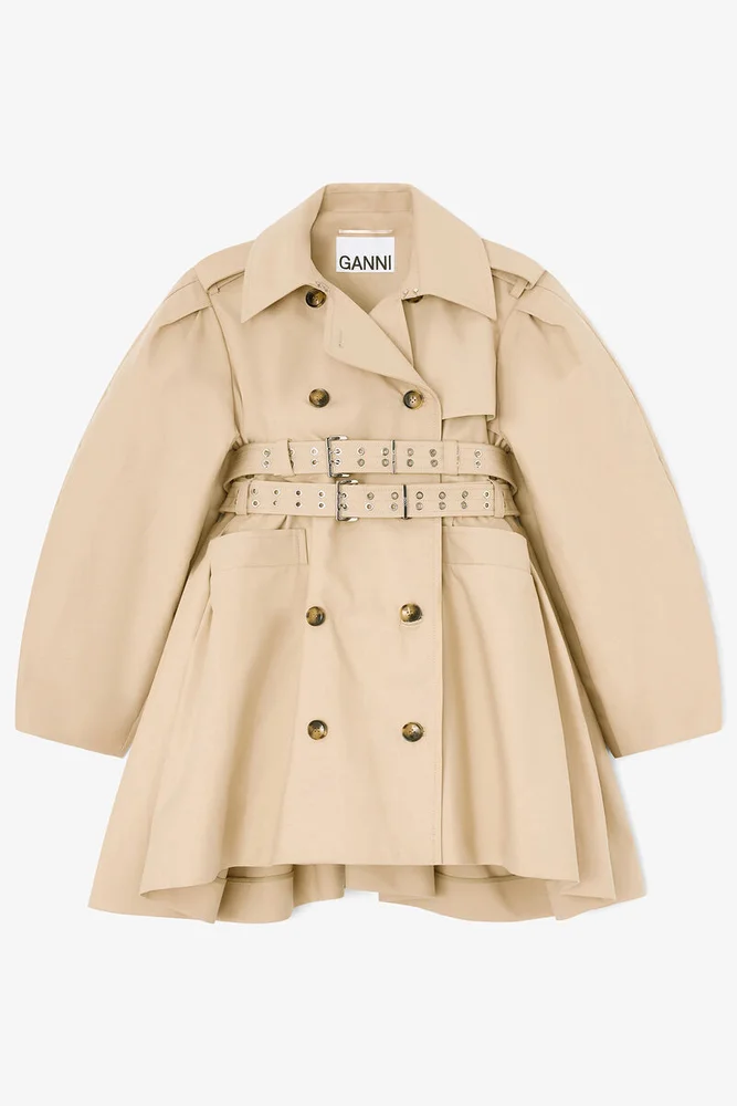 Trench Coat in Double Cotton