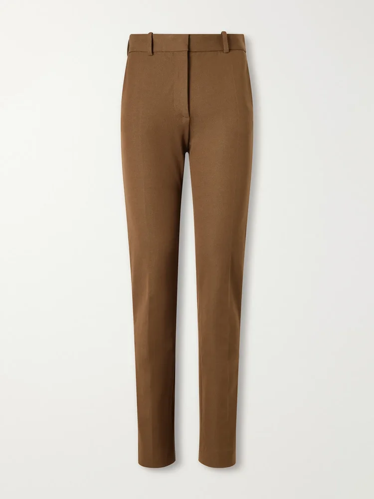 New Coleman cotton-blend gabardine straight-leg pants