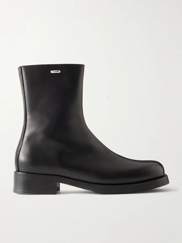 Camion leather ankle boots