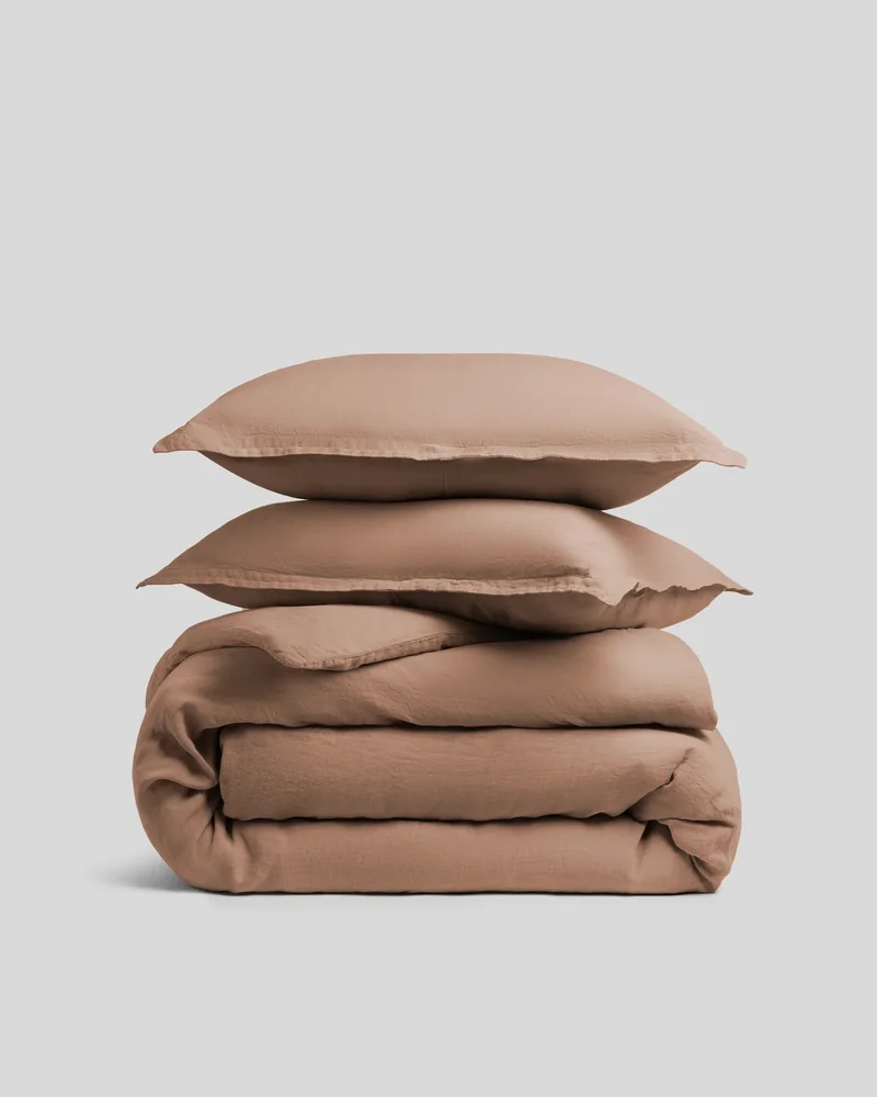 Linen Duvet Cover Set, Full/Queen