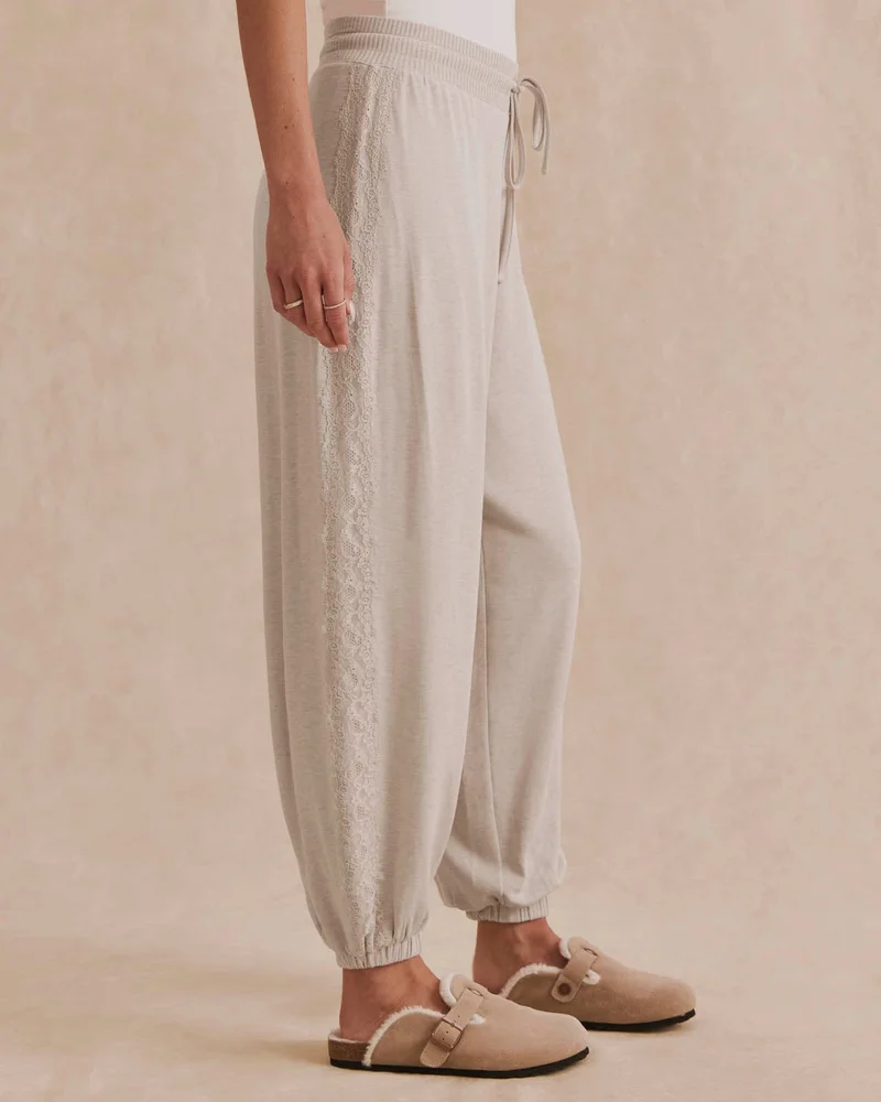 Supersoft Lace Trim Jogger