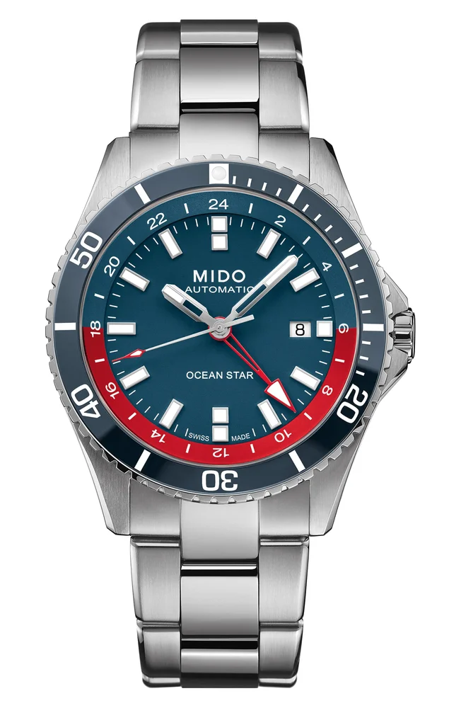 Ocean Star GMT Automatic Bracelet Watch & Fabric Strap Gift Set, 44mm