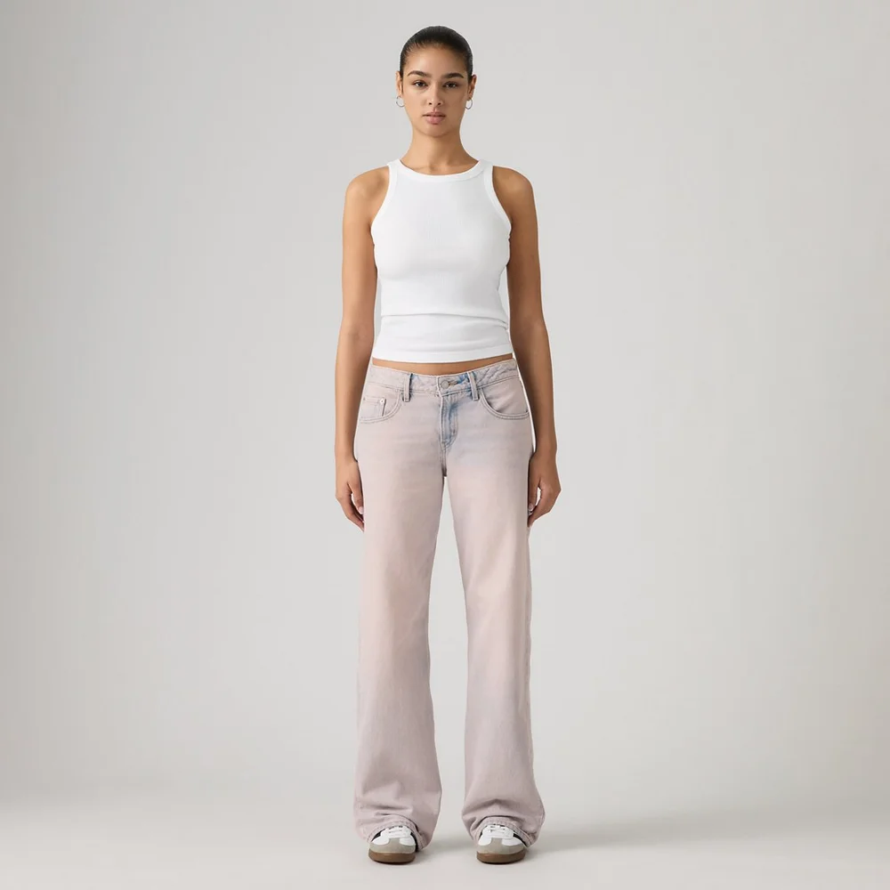 Low Loose Jeans in Rose Up Ll, Pink