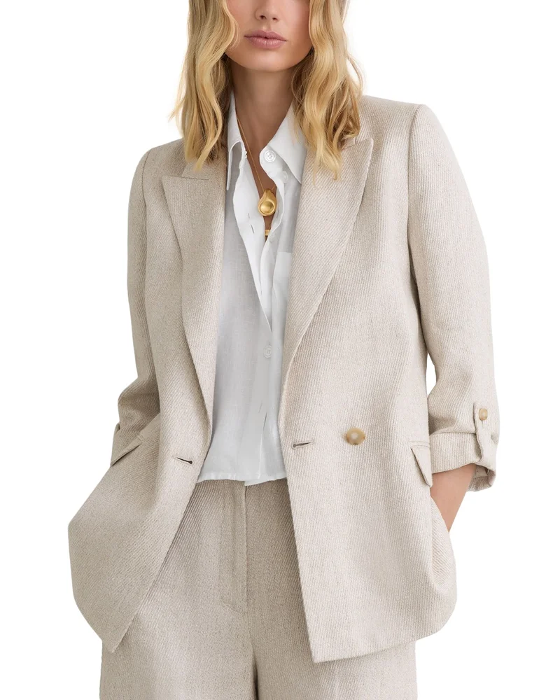 Petites Nolah Double Breasted Blazer