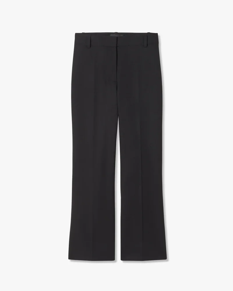 Cropped Corette Wool Pant in Black
