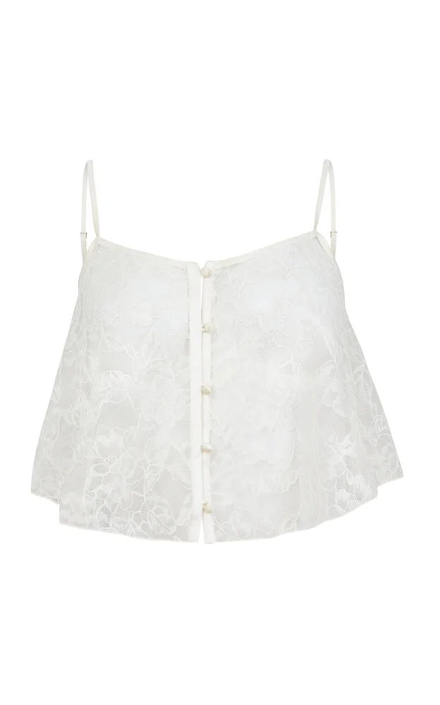 Jasmine Lace Flutter Camisole